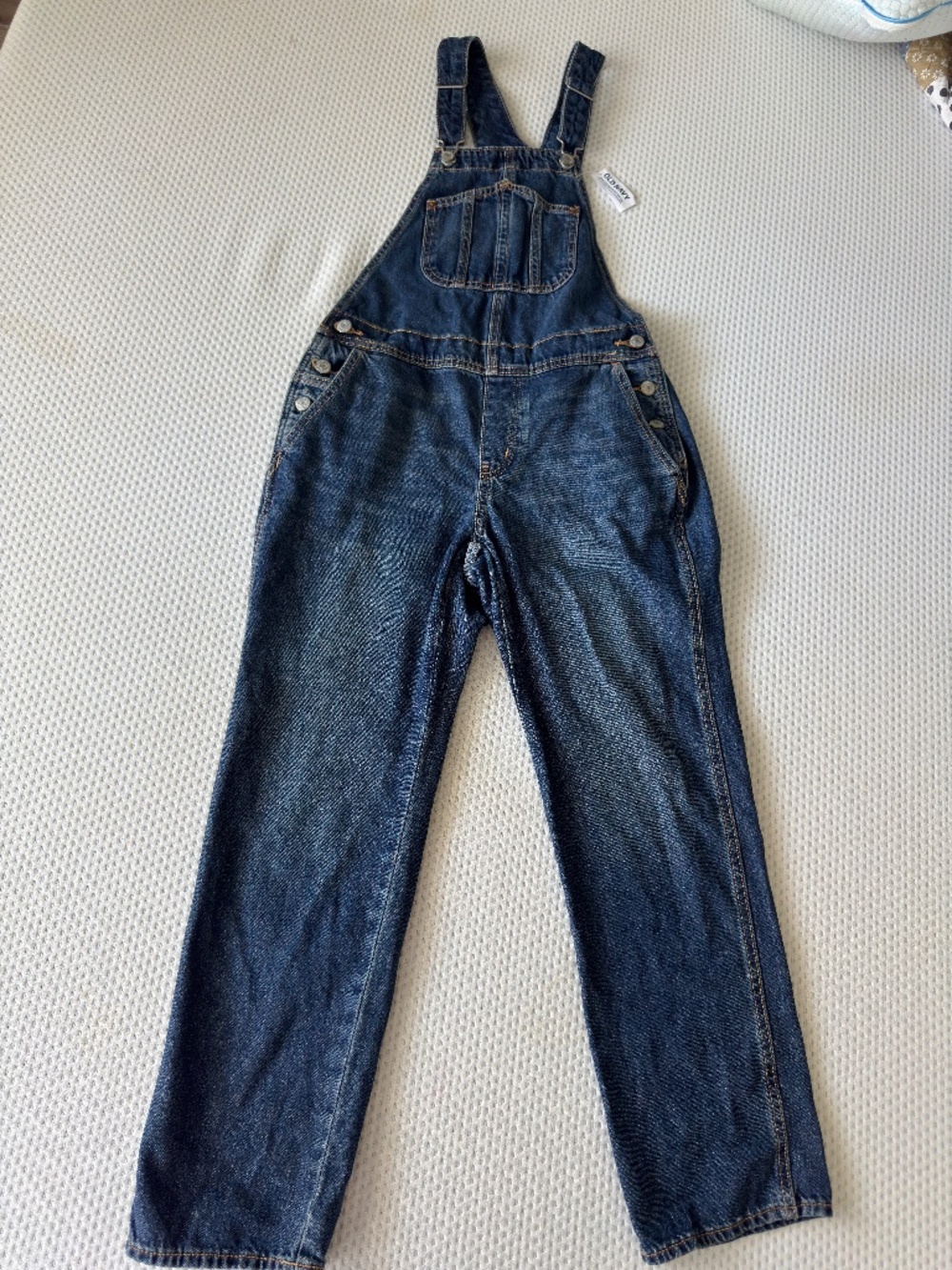 Old Navy Dark Blue Denim Overalls - Relaxed Fit